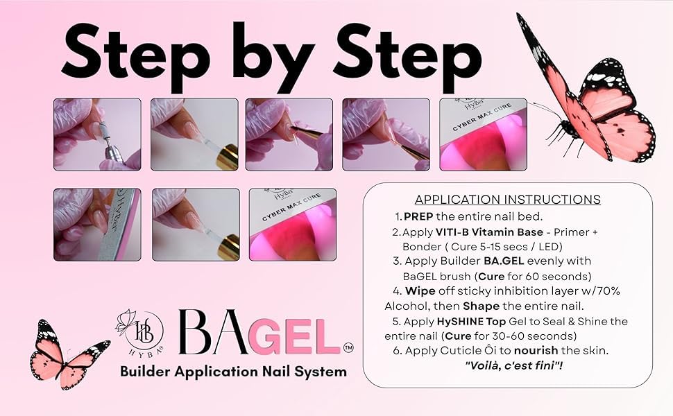 BA.GEL Paris Builder Gel Pixie Pastel Pink 50ML miniatura 5