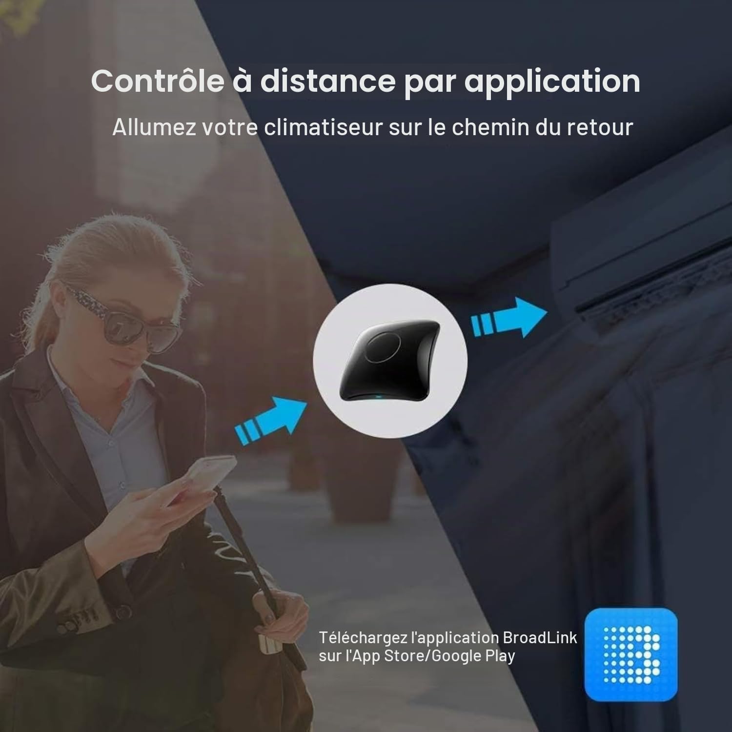 RM4 Pro Télécommande universelle IR BroadLink, hub tout-en-un, apprentissage du code, TV, STB, climatisation, moteur rideau compatible Alexa (Wi-Fi 2,4 GHz uniquement)