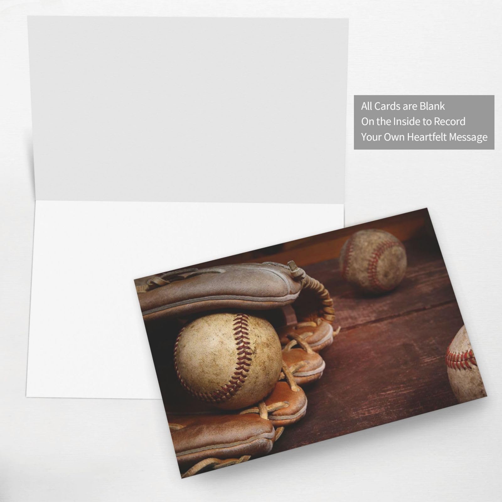 Baseball-Dankeskarten – 20 Stück Mit Umschlägen, 10,2 X 15,2 Cm, Zum Ausfüllen Für Kinder