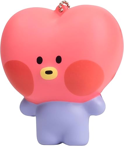 Miniatura 8 de Hamee BT21 Minini - Lindos juguetes blandos SquiSHU - Llavero de juguete blando de levantamiento lento para recuerdos de fiesta, bola antiestrés,
