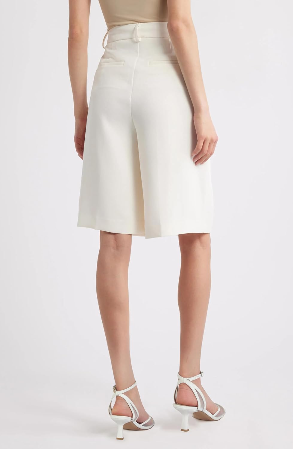 SOVANYOU White Mesh Kitten Heels for Women Strappy Sandals with Ankle Strap Comfort Summer Open Toe Heels for Dress - Image 6