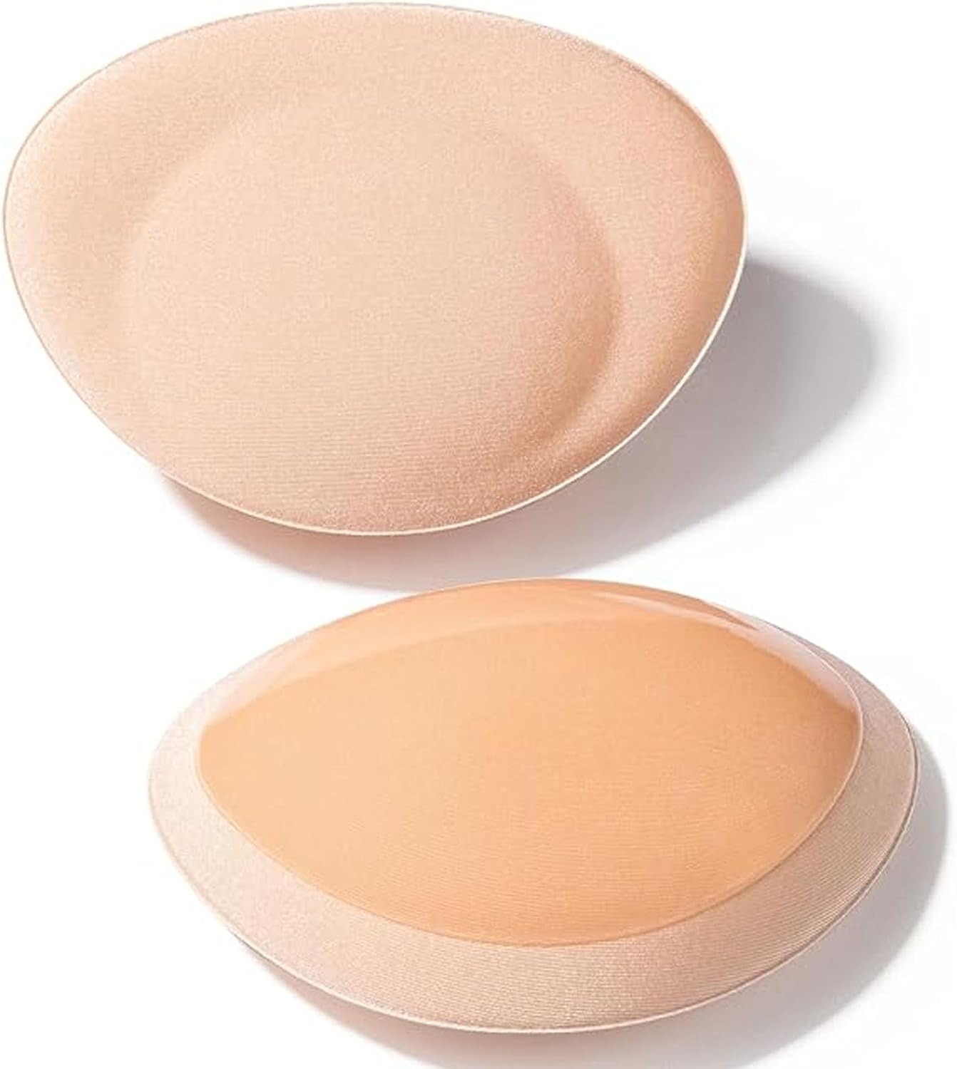 Tazweeq Bra Pads Inserts Sticky Bra Push Up Self-Adhesive Bra Pads Adhesive Breast Lift Pads Removable Foam Triangle Massage Bra Pads Skin Colour Black 3 Pairs, 12