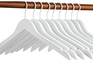 TOPIA HANGER White Wood Bridal Dress Hangers - The Perfect Bridesmaid Hangers