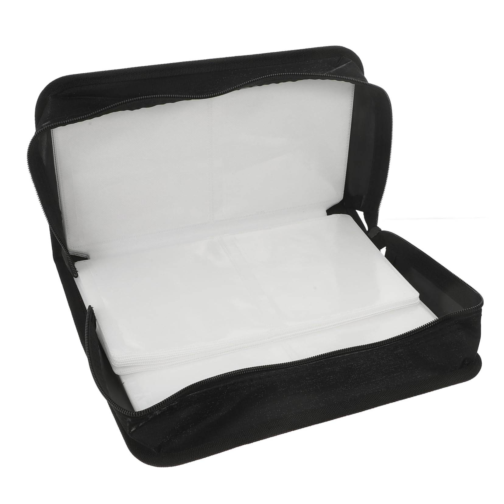 GRIRIW Sleek CD Case Capacity Compact Disc Storage Pouch for Organized Media Collection Lightweight and Sturdy Design for Home Car Use Stylish