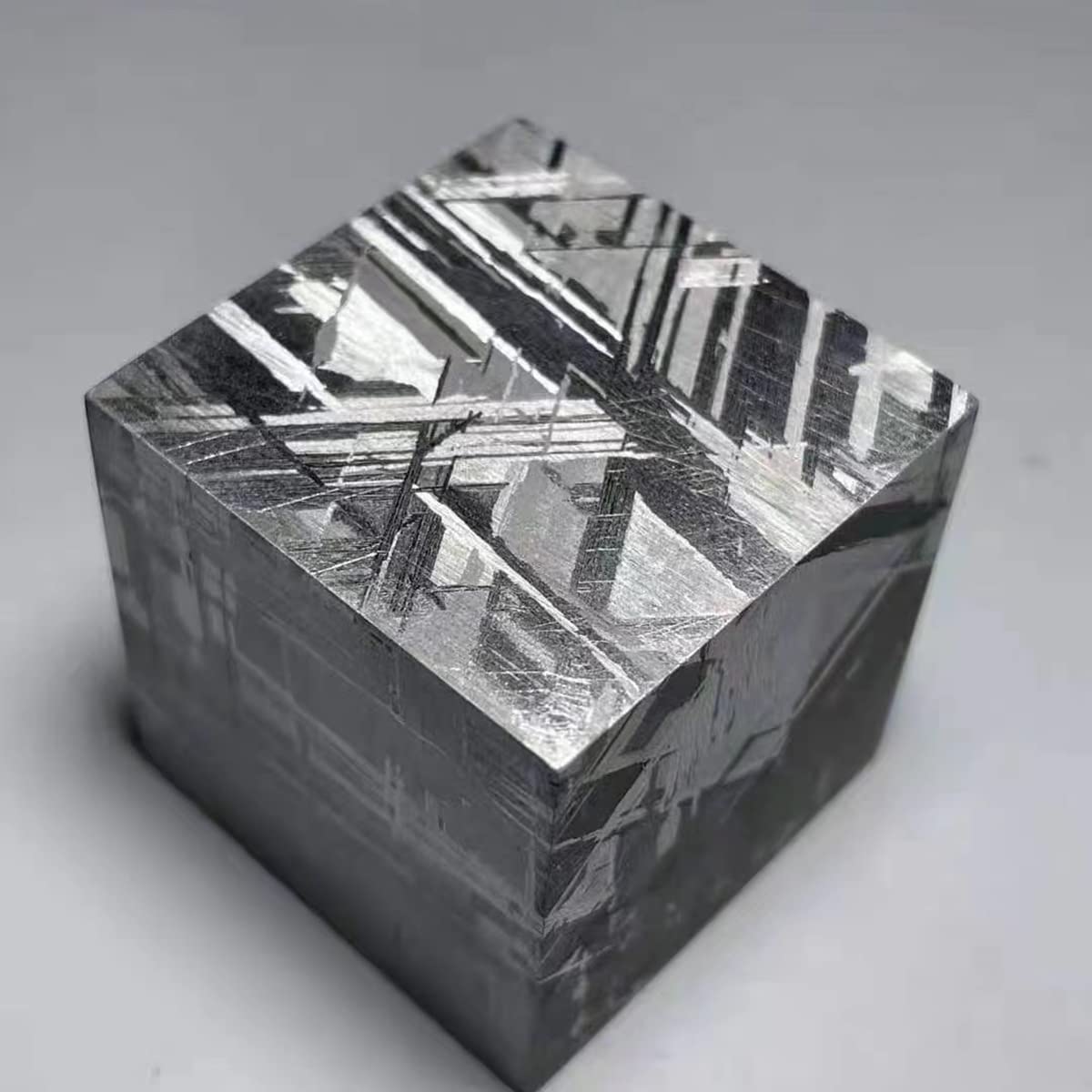 Cstary Sweden muonionalusta Meteorite, Cube Real Meteorite Energy Stone,WidmanStatten Patterns, Available for Collection, Decoration, Gift