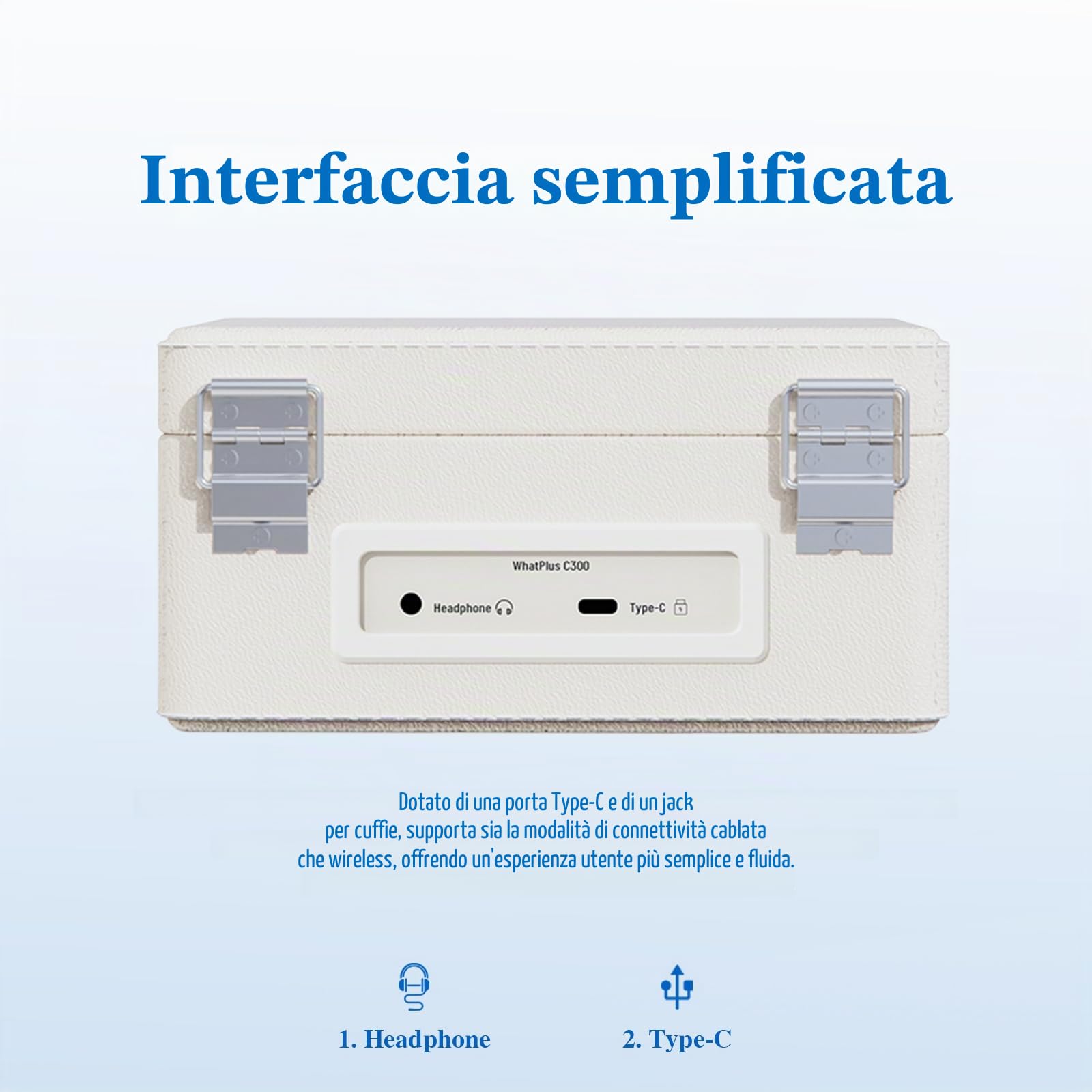 Lettore CD C300PRO con altoparlante Bluetooth, suono ad alta fedeltà, controllato da app, display magnetico per foto e pin, lettore musicale da tavolo retrò, regalo per gli amanti della