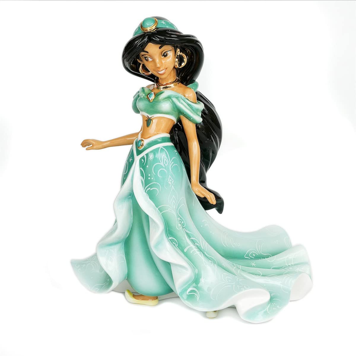 ENGLISH LADIES Disney Princess Bone China Figurine : Jasmine from Aladdin Height 22cm