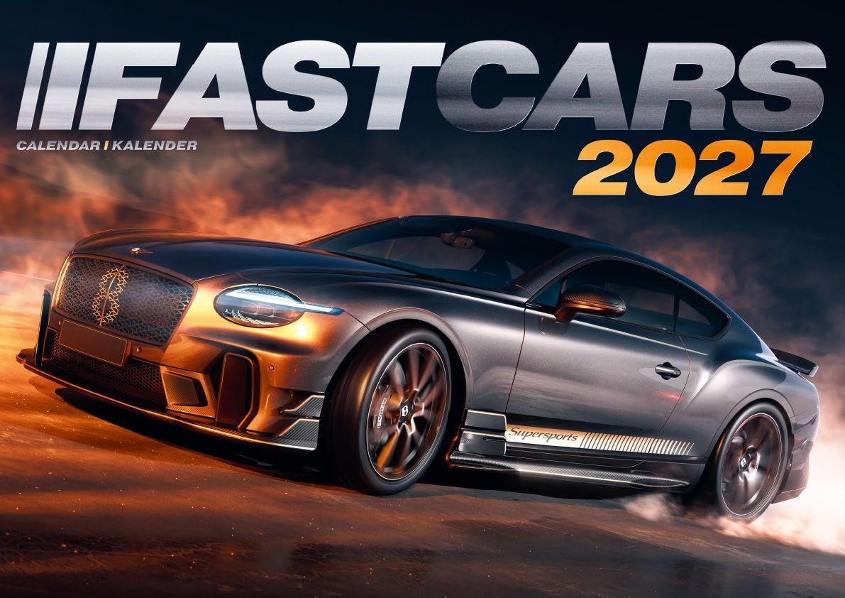 Fast Cars 2027 Calendar - Premium Edition