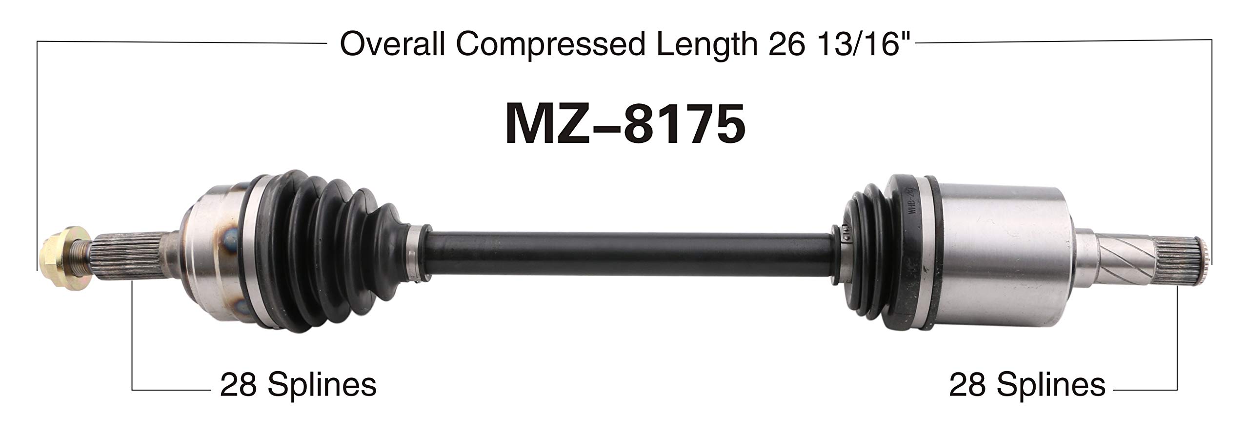 Amazon.com: TrakMotive MZ-8175 CV Axle : Automotive