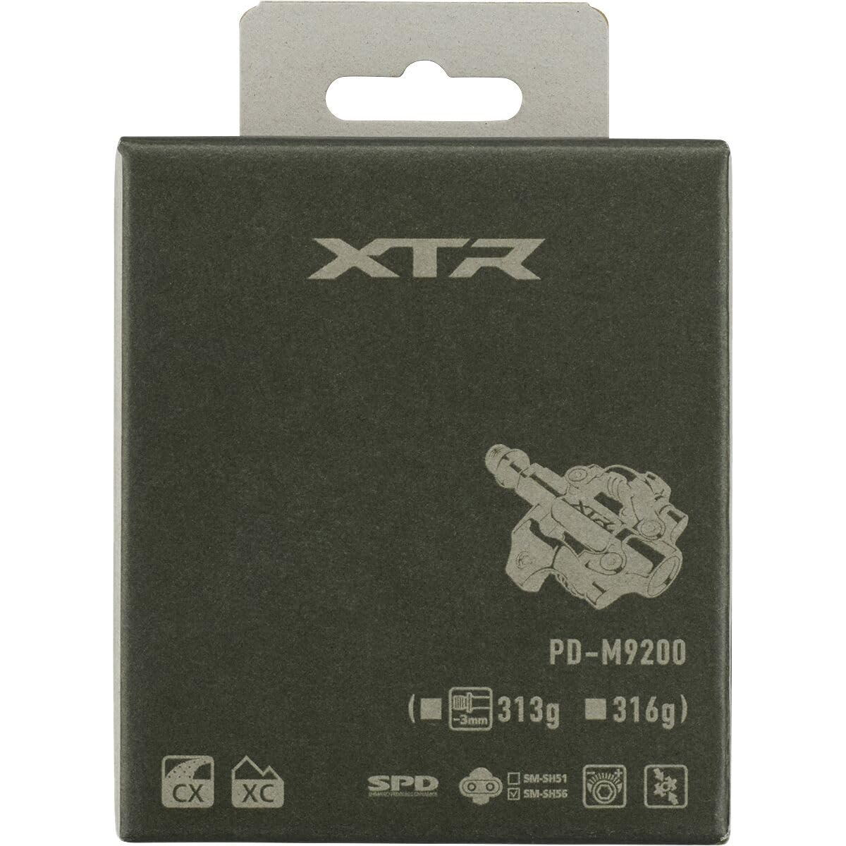 Amazon | シマノ XTR Pd-M9200 ペダル ブラック 3mm ショートアクスル