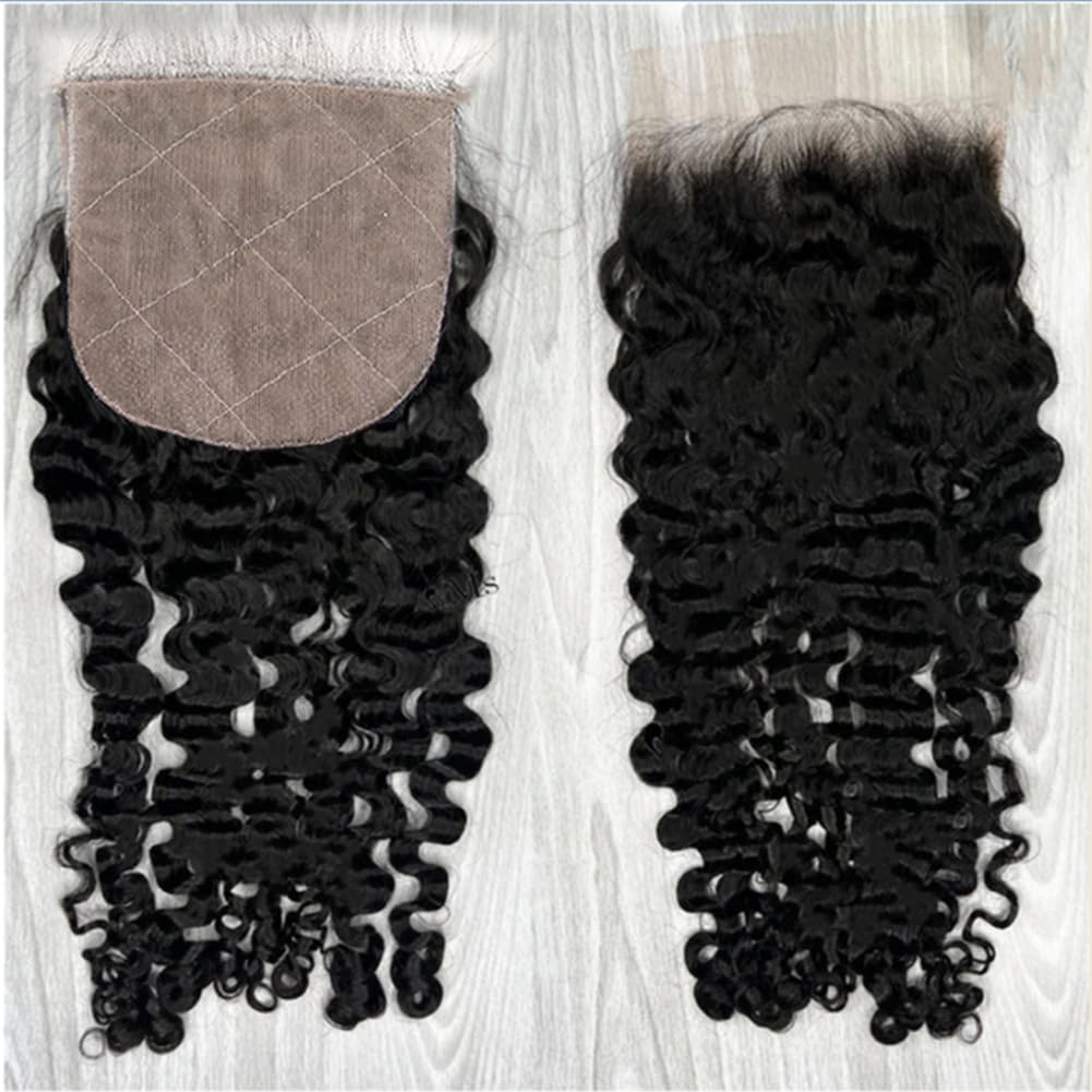 Amazon.com : Nicewig Burmese Curly 4x4 Silk Base Lace  display picture 1
