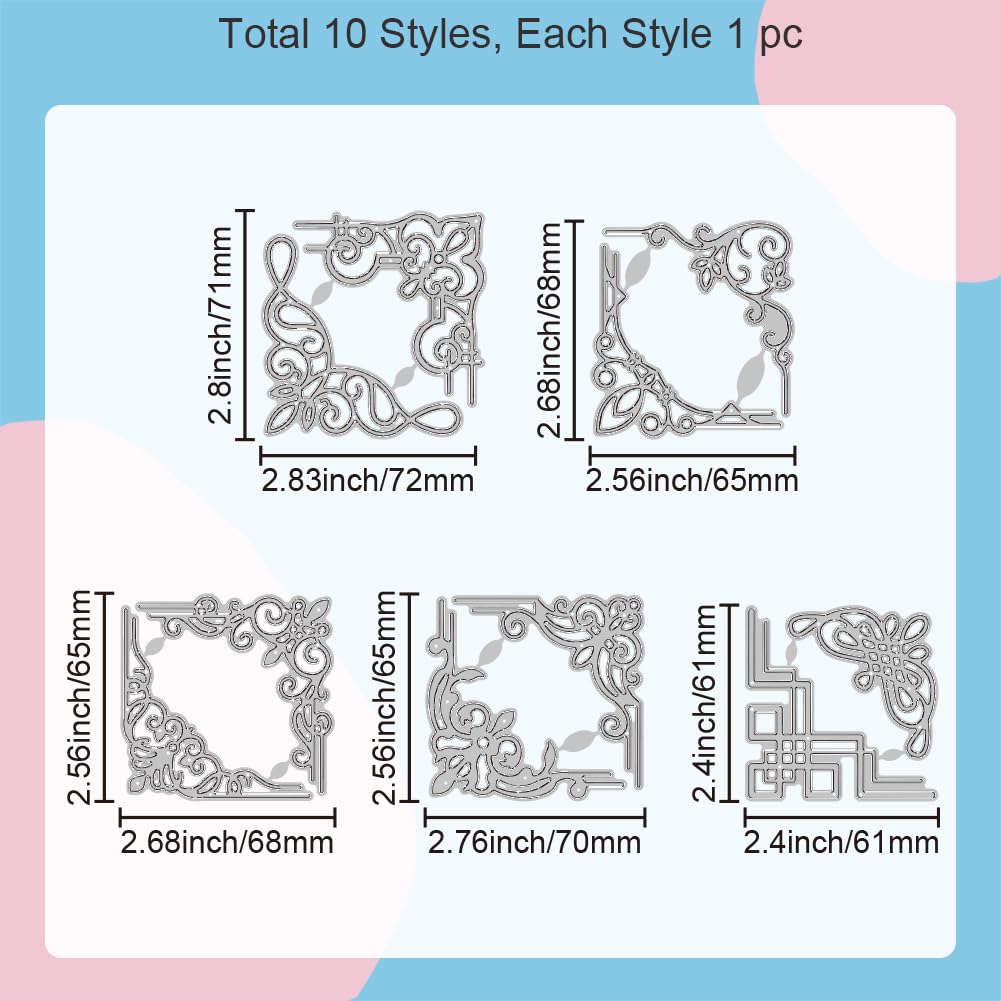 GLOBLELAND Metall Stanzschablonen Set - 17-teilig Für Scrapbooking Und Kartenbasteln