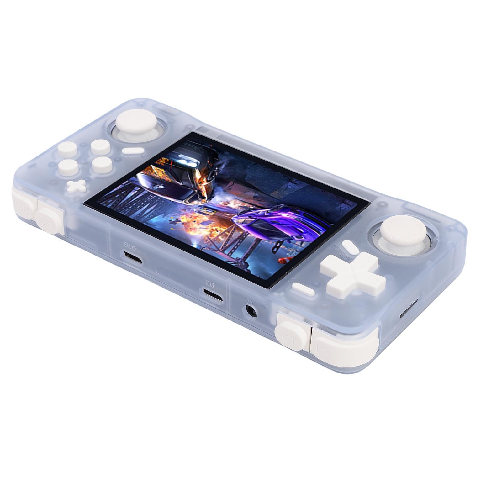 lyrlody Consola de Juegos Portátil Retro, Reproductor de Videojuegos Portátil ABS con Pantalla HD de 3,5 Pulgadas 640x480, RK3326 64 bits A35, Batería de 4000 MAh, para Fanáticos de los Juegos Retro