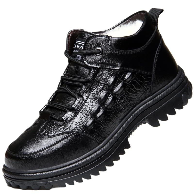 Men's Winter Snow Boots - Insulated, Anti-Slip, Luxurious Fur Trim