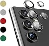 Microcase Samsung Galaxy S23 Ultra Camera Glass Lens Protective Ring Set - AL8114 Silver