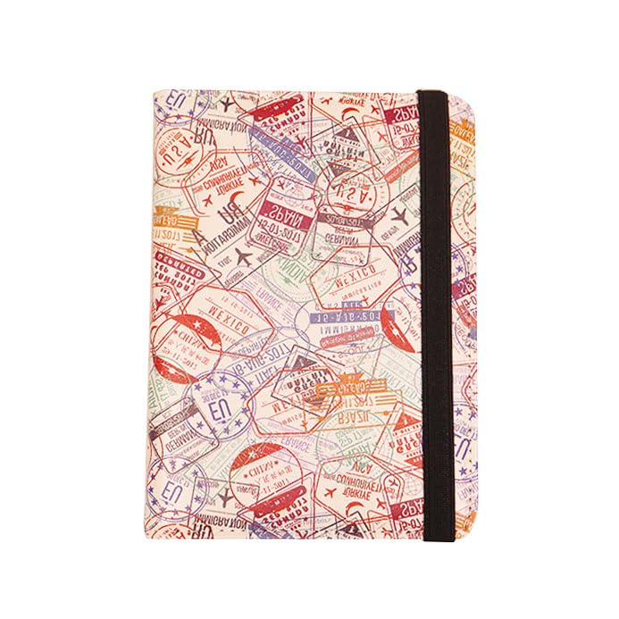 Passport Holder for Travel Essentials, Passport Cover Personalized Leather Wallet, Wallet For Men Women Birthday Gift, White, Stamp-image-13