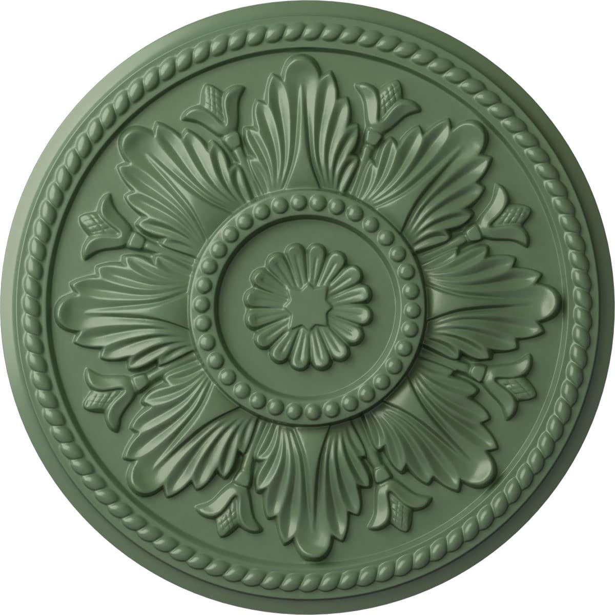 Ekena Millwork CM18EDAGF Edinburgh Ceiling Medallion, Athenian Green