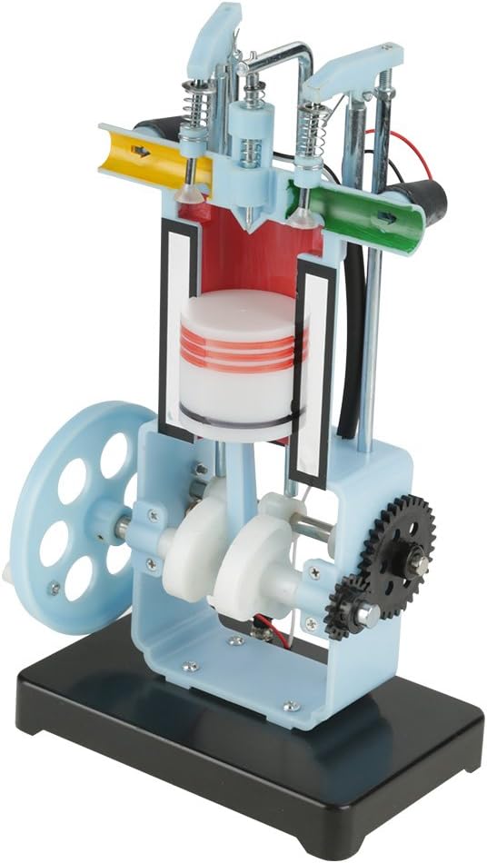 Car Starter Moter Engine Model for Physics Mechanics Experiment Teaching Instrument 4 Stroke Internal Combustion Engine Model Engine Model kit 32 * 18 * 12