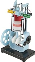 Modello di Motore a Combustione Interna a 4 Tempi, Modello di Motore a Manovella a Cilindro Singolo per Strumento Didattico per Esperimenti di Fisica e Meccanica Dimostrazione del