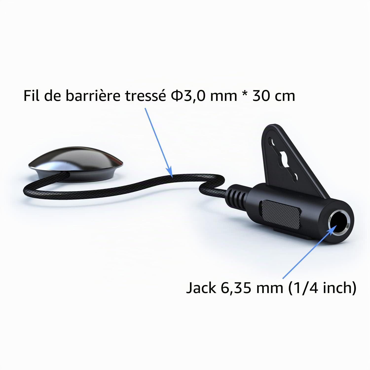 Imelod Microphone de Contact Piezo pour Violon, Violoncelle, Banjo, Ukulélé, Mandoline - Micro Pickup