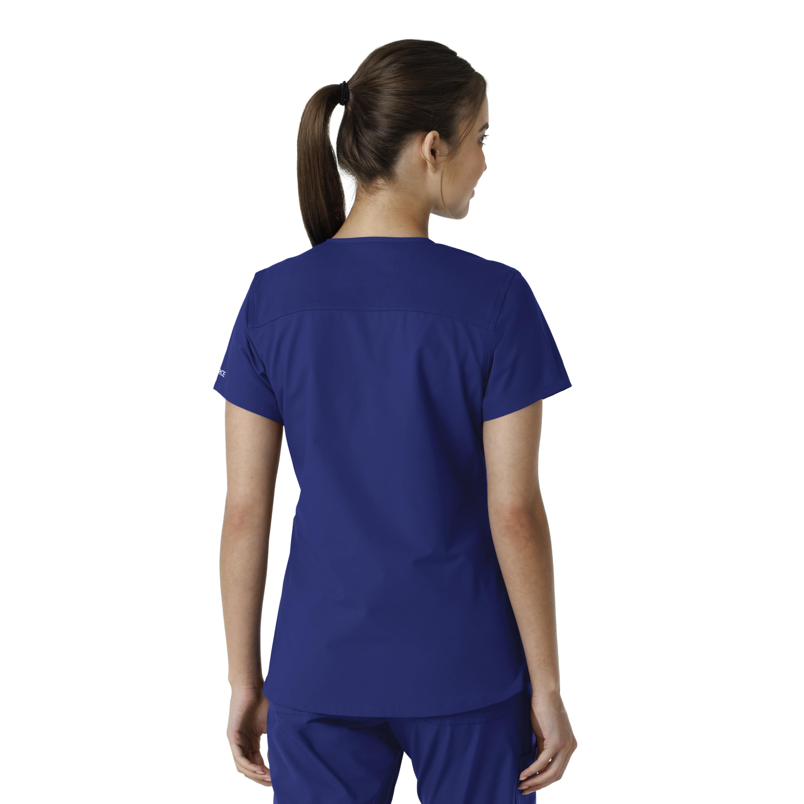 Carhartt Scrubs C12313 damski top Force® Essentials Modern Fit z dekoltem w serek, niebieski (Galaxy Blue), XL