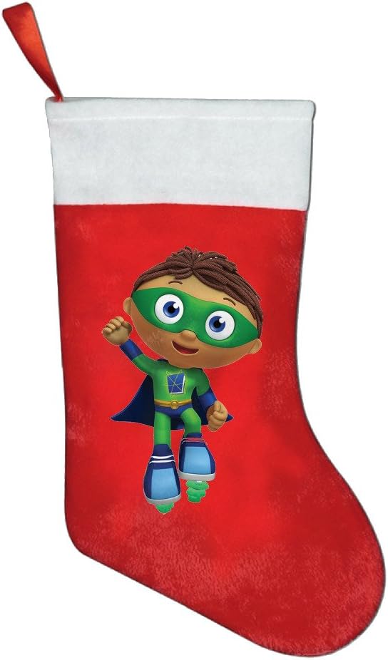 Customized Super Why! Red Felt Christmas Stockings Lovely Festival Xmas Stockings Party Decoration Accessories
