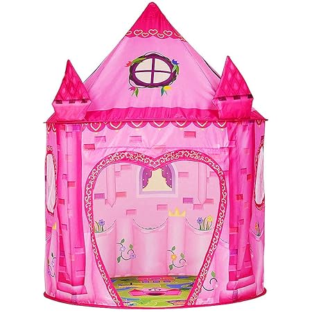Amazon Benebomo 子供テント キッズテント プレイテント 子供部屋 子供用テント Kids Tent ベビー プレイハウス トイ インドア 女の子 小さなお城 折り畳み式 テント 玩具収納 子供秘密基地 収納バッグ付き プリンセス キッズテント おもちゃ