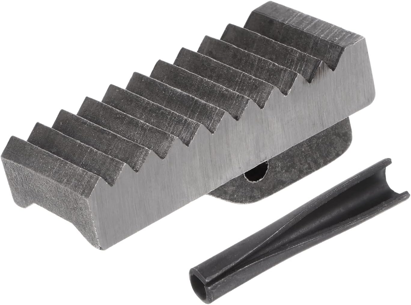 HARFINGTON Pipe Wrench Heel Jaw with Pin Assembly 48" Wrench Replacement High Carbon Steel