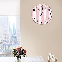 Vista 32 de Quartz Wooden Round Wall Clocks Barn Red Wood Clock Rustic Red Clocks for Farmhouse Decor Silent Wall Clock Modern Wall Hanging Wooden Clock for