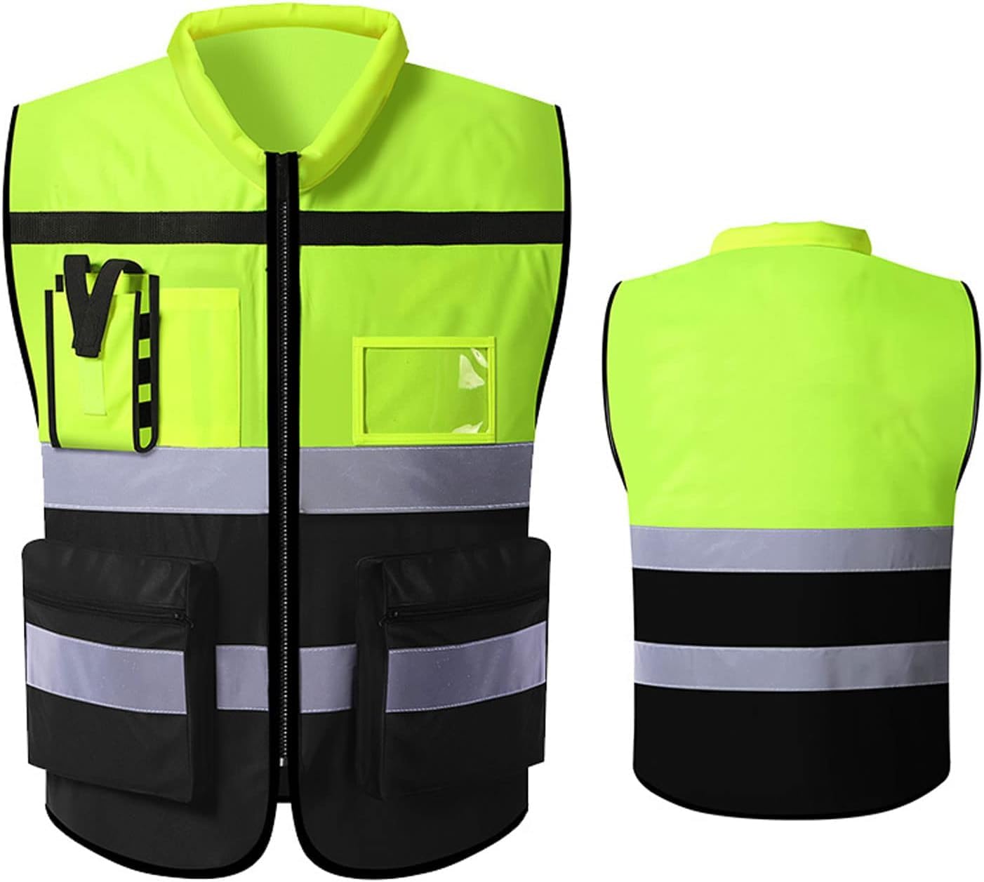 Amazon.co.jp: 反射ベスト建設ベスト高安全ベスト男性視認性ベスト複数
