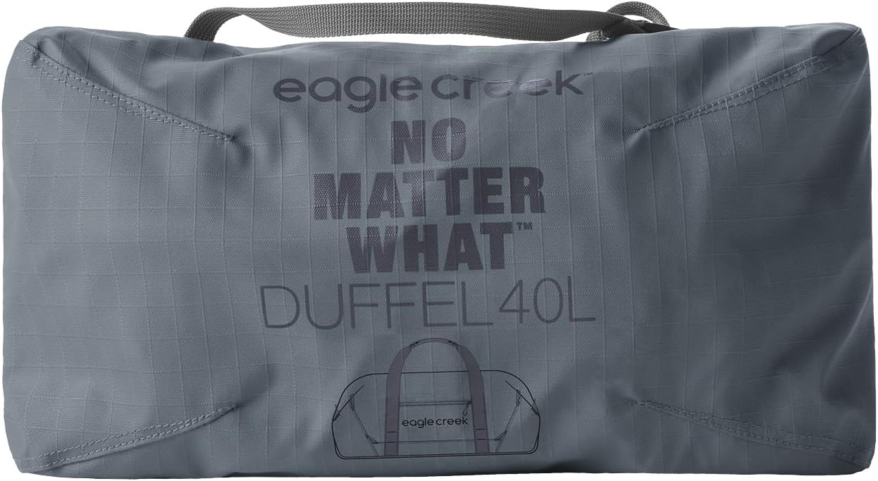 Eagle Creek No Matter What Duffel Bag - Eco Friendly Duffel for Sustainable Travel - Adjustable Shoulder Strap - Multiple Carry Options - Easy to Store - Smoke - 40L - Image 3
