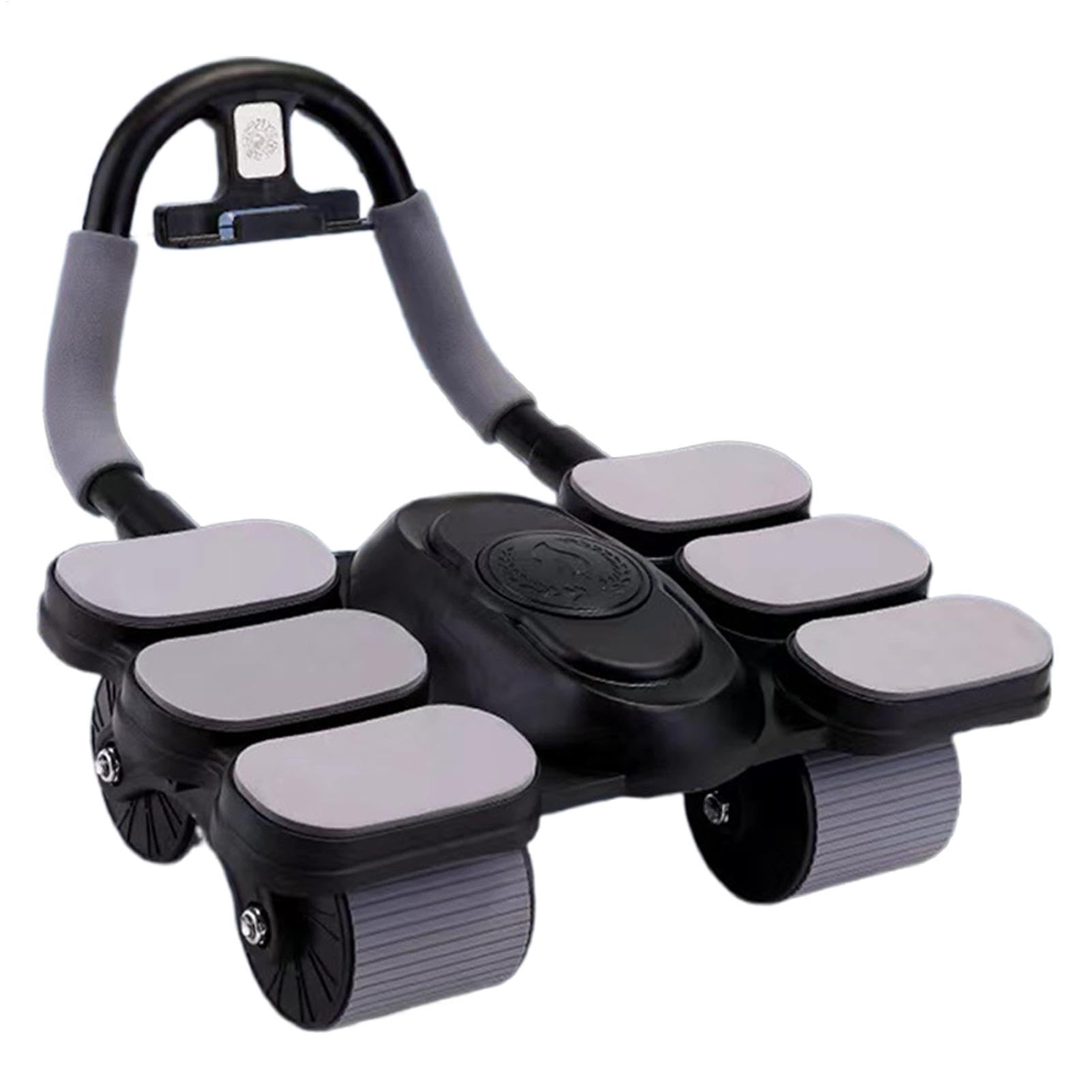 Rullo per addominali con rimbalzo automatico, attrezzo per allenamento addominale, per casa, palestra, fitness, allenamento addominali, per schiena, pancia, glutei, gambe