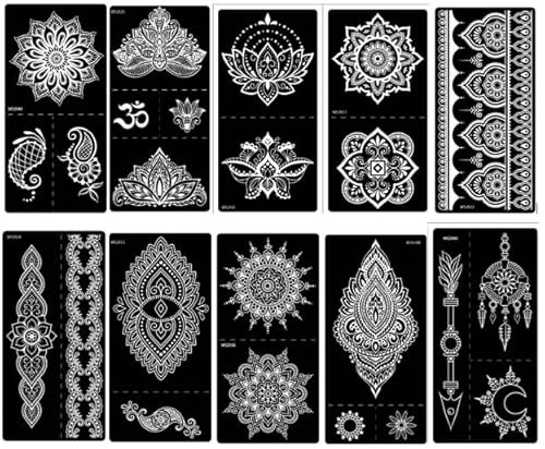 Mikronetz Tattoo Schablone Mandala Tattoo Lotus Tattoo Vorlage Neena 10 Sheets