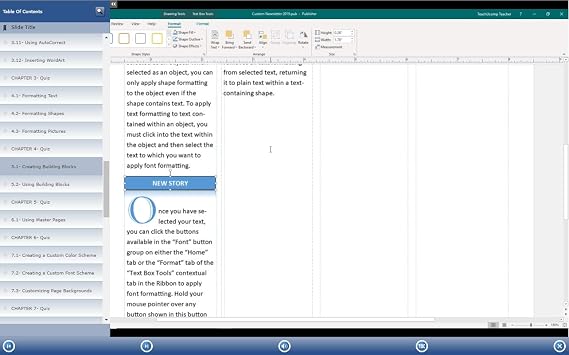 TEACHUCOMP DELUXE Video Training Tutorial Course for Microsoft Publisher 2019- Video Lessons, PDF Instruction Manual, Quick Reference Guide, Testing, Certificate of Completion