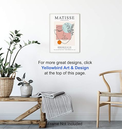 Vista 14 de Matisse Wall Art - LARGE 11X14 - Henri Matisse Poster Print - Mid Century Modern Decor - Minimalist Wall Print - Impressionists Abstract Art