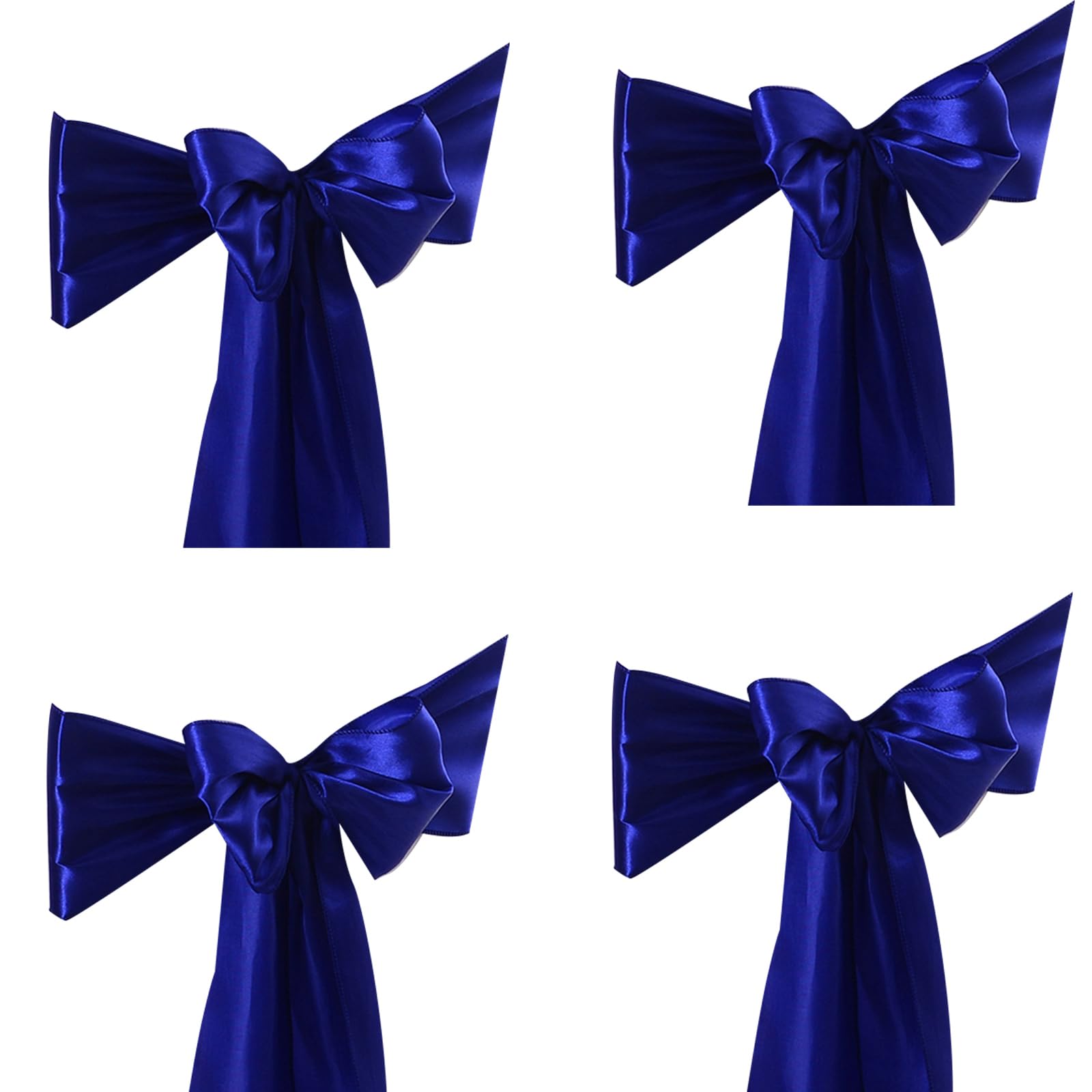 Elnwnnkc Chair Band Chair Bows Ties for Weddings and Event Elegant Back Occasion Sashes 4PCS Wedding Sashes