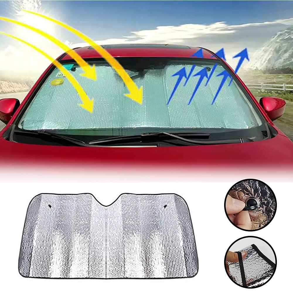 Yajomi Car Windshield Sun Shade Fit for Suzuki Kizashi Vitara SX4 Alto Ciaz Jimny IGNIS 6-Layer UV R
