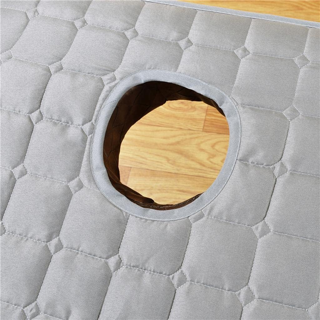 Flameer Facial Massage Table Bed Cover Mattress Pad for Beauty Salon with Face Hole (Elastic Fix Bands on four Angles) - Grey : Beauty & Personal Care