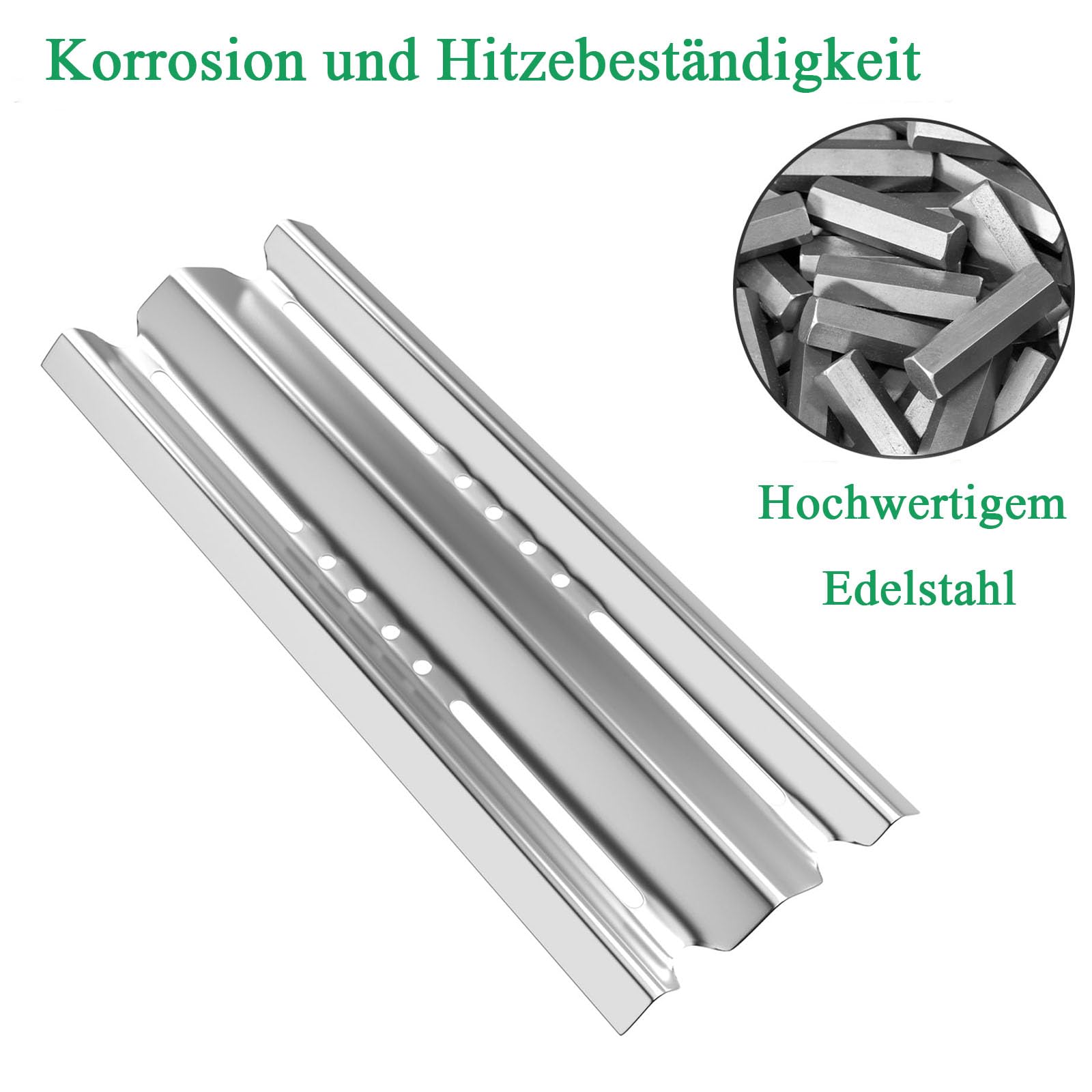 WELL GRILL Sear Plate & Bruciatore - Set di 3 tubi per barbecue a gas Napoleon Legend LEX 485 605 730 Series, Prestige 500, Rogue 365, LD485RB, LD485RSIB, in acciaio inox