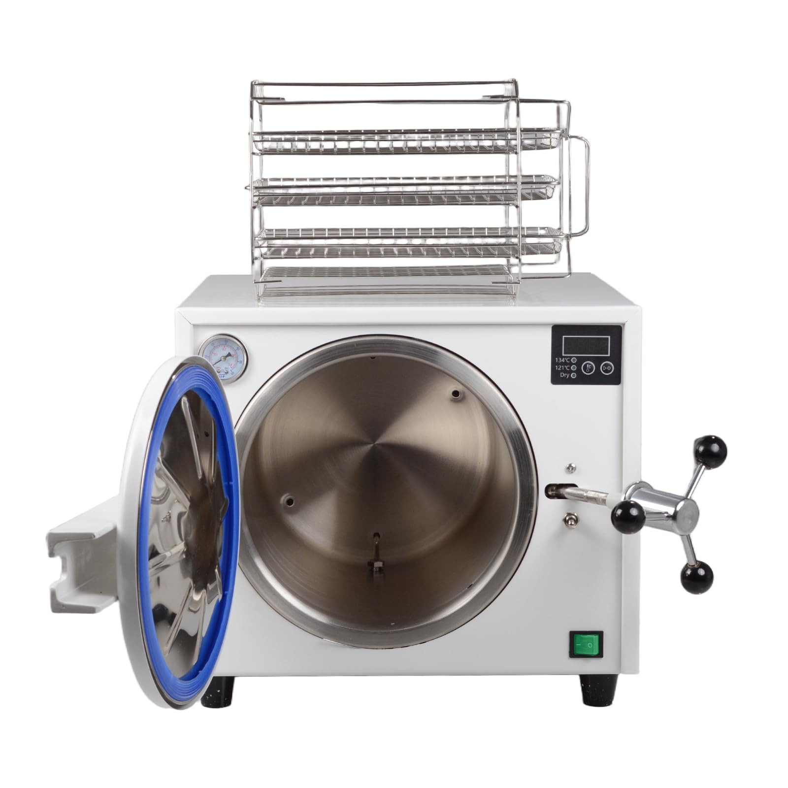 Klasse N 18L Autoklav Hochdruckdampfsterilisator mit Trocknungsfunktion, Digitales LCD-Display, Dual-Control-Türsperre, Laborausrüstung aus Edelstahl