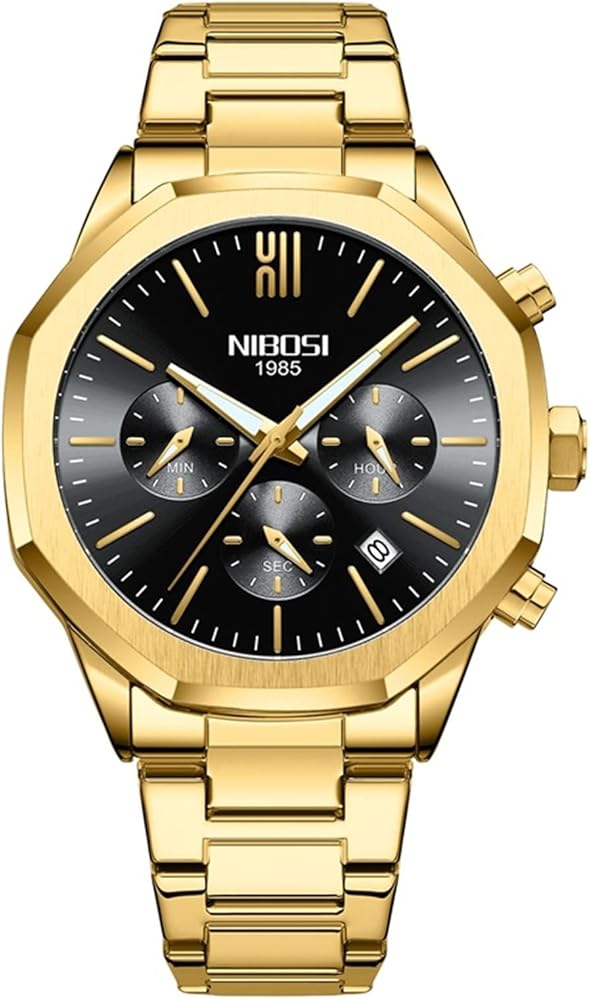 Amazon.com: NIBOSI Men's Watch Analog Minimalism Dial Octagon