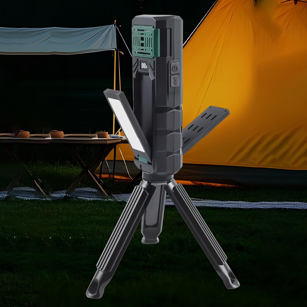 Wielofunkcyjna lampa kempingowa LED z haczykiem na komary typu C USB ładowalna lampa kempingowa