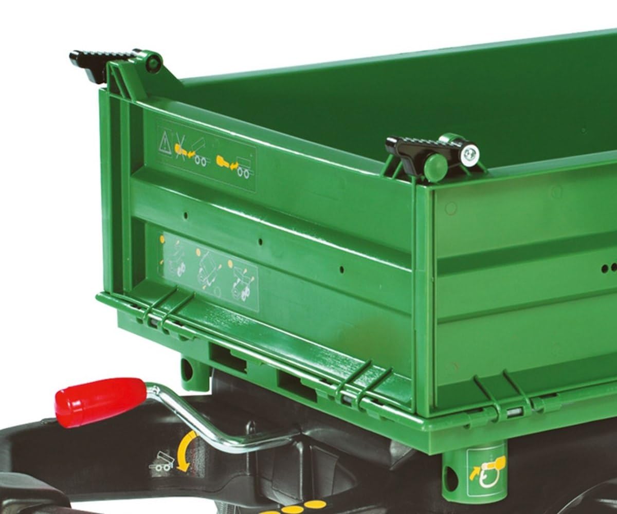 Rolly Toys 122202 - Veicolo a Pedali Mega Trailer Fendt, Verde
