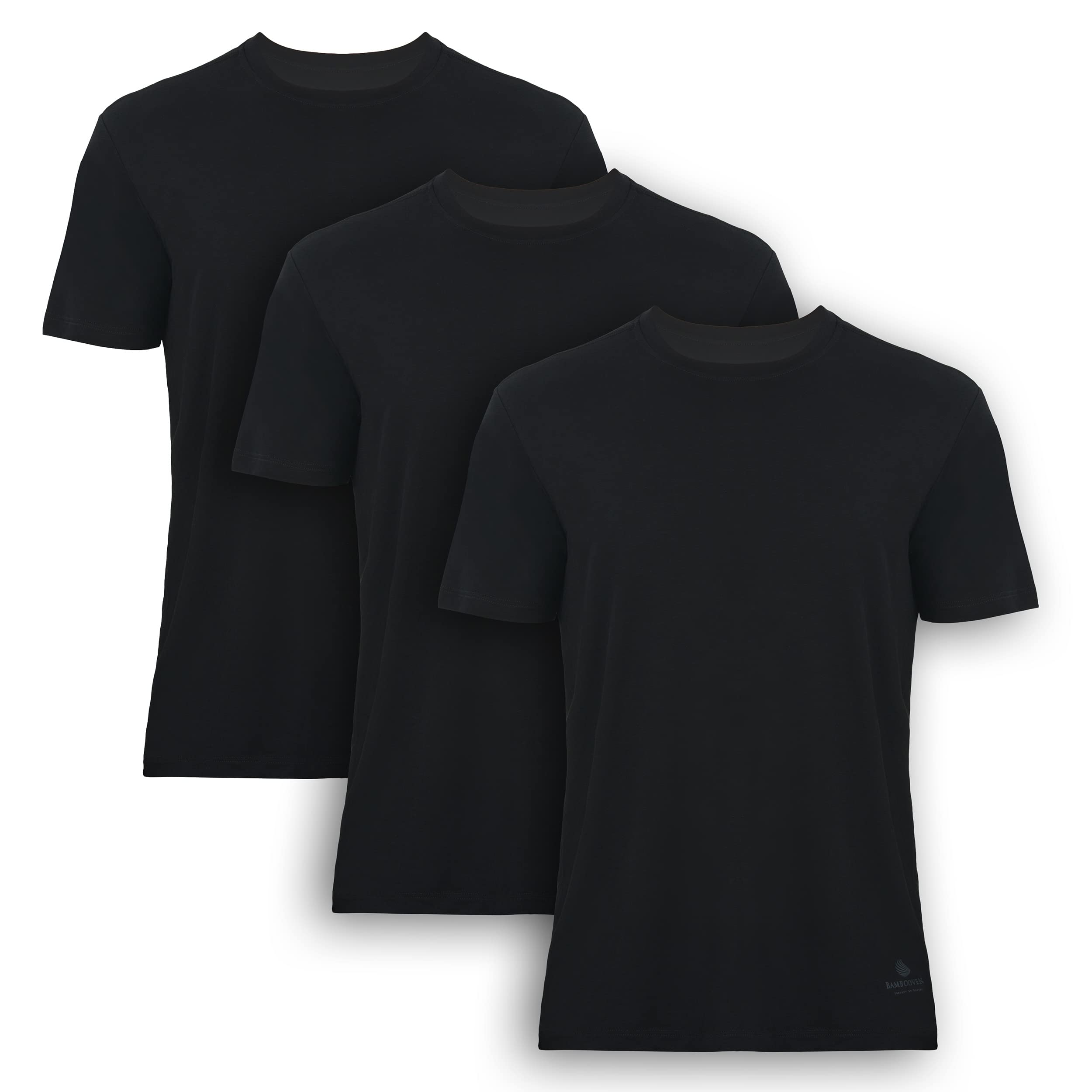 BAMBOOVEN Men's Modern Fit T-Shirt 3-Pack