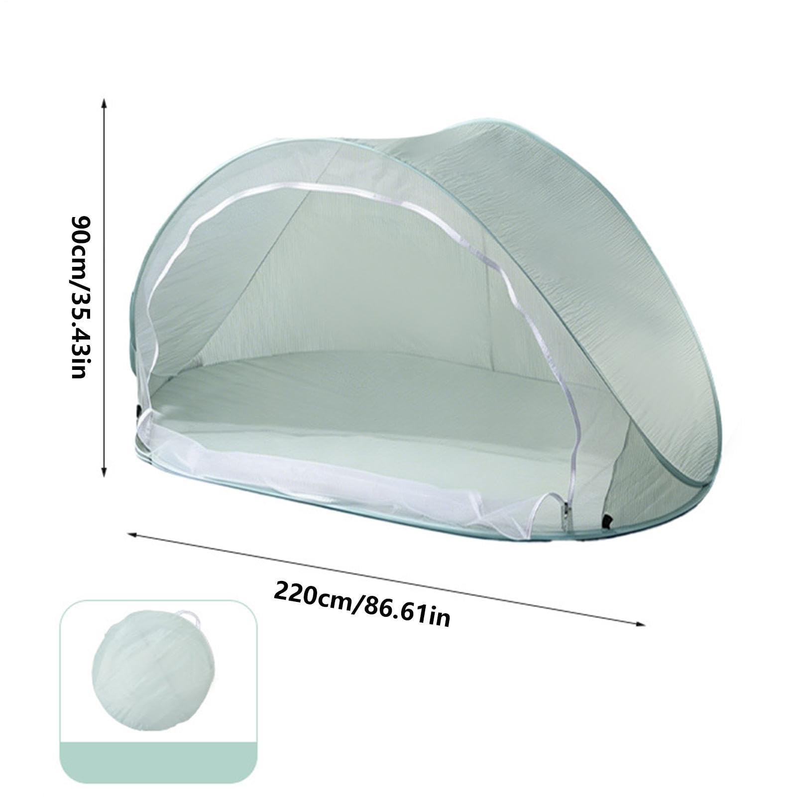 Dal Sole Da Spiaggia Parasole Grande Portatile E Facile Da Piegare | Tenda Protettiva da Spiaggia per Mare Acqua Piscina Laghetto Campeggio Outdoor Esterno Giardino Cortile Picnic Giorno