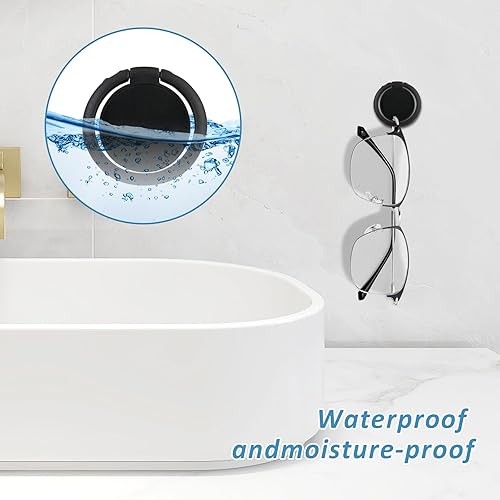 Miniatura 4 de Paquete de 8 organizadores de lentes de sol, almacenamiento redondo para lentes de sol, organizador de lentes de sol montado en la pared,