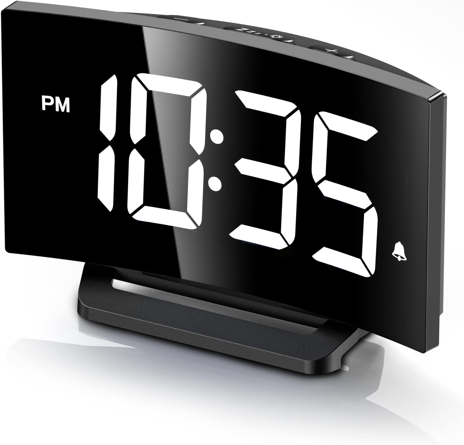Amazon.com: Westclox 1.8 Basic Curved LED Display Digital Alarm Clock ...