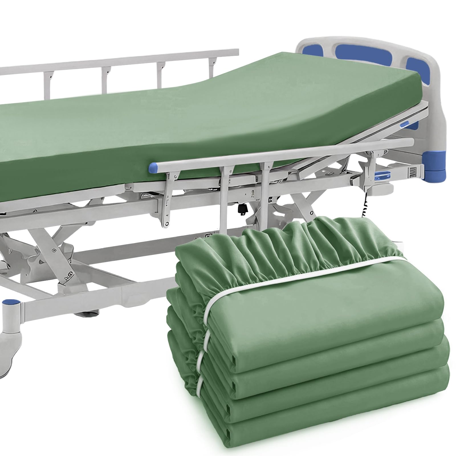 Hospital Fitted Sheets - Aqua Blue -16