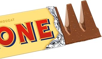 Toblerone Milk Chocolate Bar Multipack, Swiss Chocolate with Honey and Almond Nougat, 20 x 100 g Bar Per Box (1 Box Total)