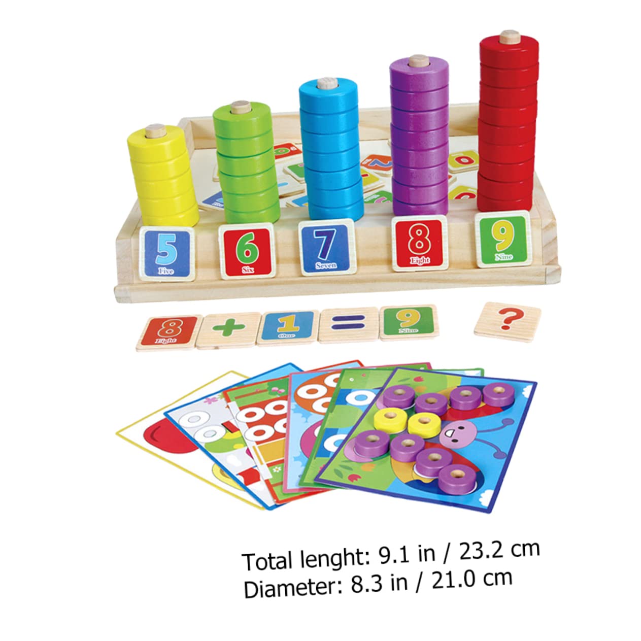 Set di Blocchi Educativi in Plastica Multicolore per Bambini, Gioco Didattico per Sviluppare Abilità Manuali e Riconoscimento dei Colori in Attività Educative